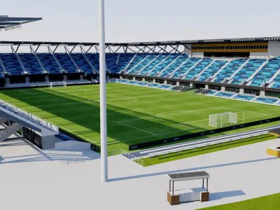 PayPal Park - San Jose Earthquakes Stadium - USA 3D model