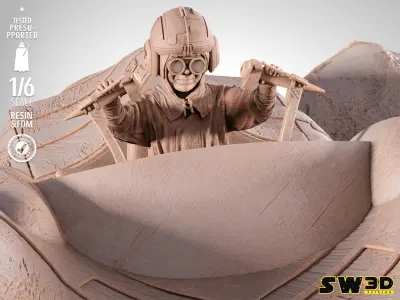 STAR WARS Anakin Pod Racer Sculpture 3D print model