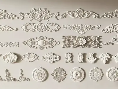  European-style carving 3D model