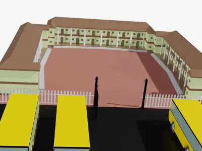 3D school model 3D model