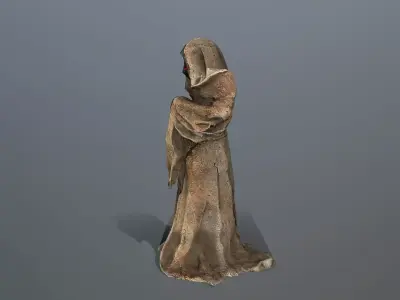 old statue  Low-poly 3D model buy