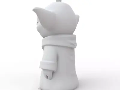 Yoda Keychain 3D Print Model 3D print model
