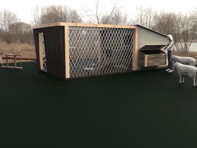 Chicken House Chicken Coop 3D model