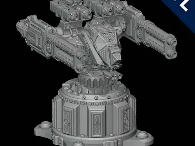 Turret - Stationary 3D print model