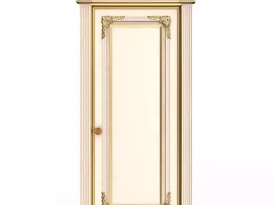 Carved Door Classic 01801 Low-poly 3D model