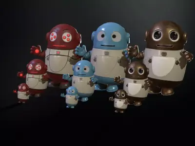Minirobotic2Pack2 Low-poly 3D model
