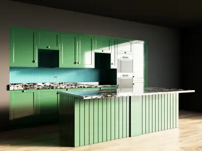88-Kitchen4 glossy 8 3D model
