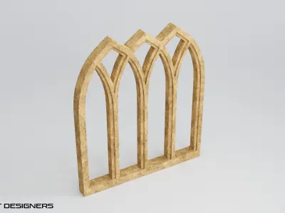 Gothic Window 3D model