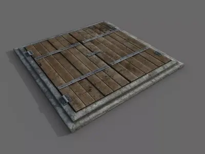 Trap Pitfall Low-poly 3D model