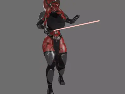 Curvy Darth Talon 3D print model