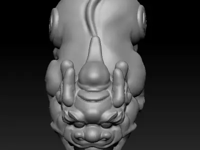 Pixiu Face Bracelet 3D print model 3D print model