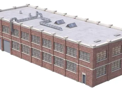 Industrial Building 37 PBR Low-poly 3D model