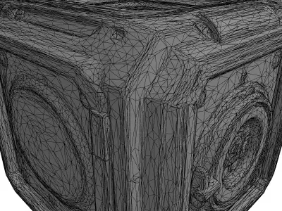 SciFi Secure Strongbox Asset Low-poly 3D model