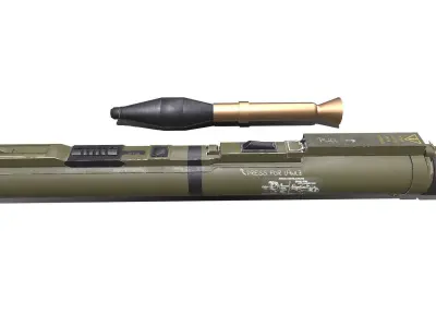M72 LAW light Anti Tank Weapon Low-poly PBR Low-poly 3D model