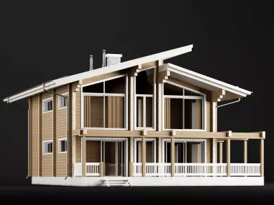 Modern house 02 3D model