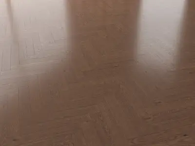 Parquet Oak Walnut Brushed set 2 3D model