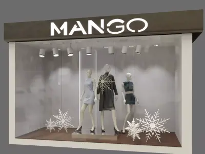 Cloth Shop Display 3D model