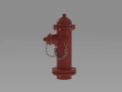 Fire Hydrant 26 - Classic Fire Hydrant Low-poly 3D model