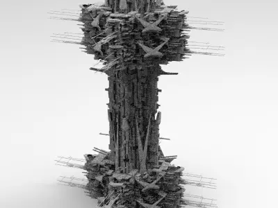 Sci-Fi City  Mega city colony 6 3D model