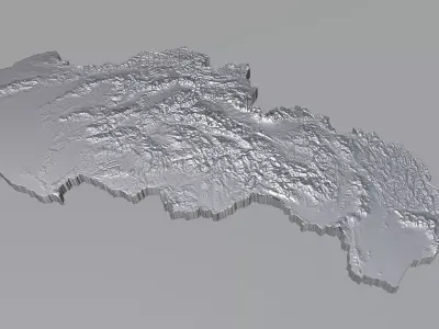 Slovakia Terrain Country 3D model