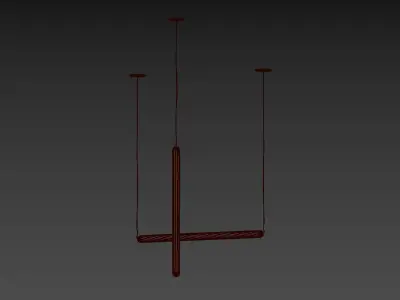 Tom Dixon Tube Light - Horizontal and Vertical 3D Model 3D model