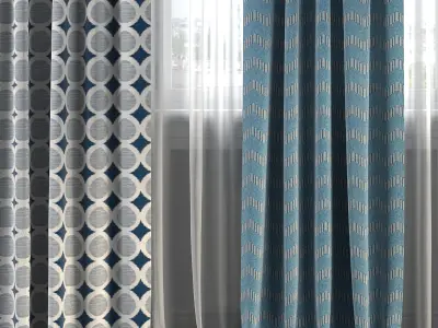 Curtain Set 197 3D model