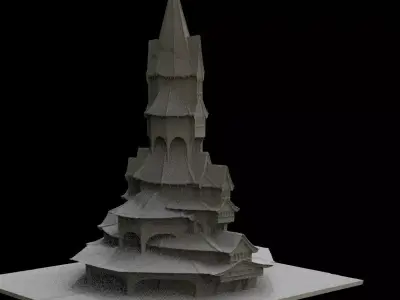 Witch cult members house 5 3D model