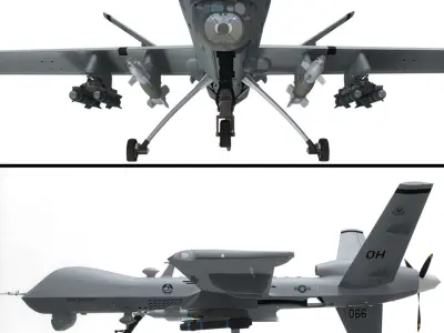  MQ-9 Reaper (Military Aircraft Drone) 