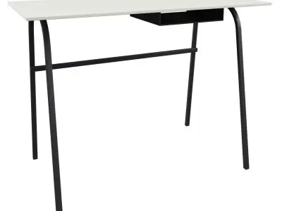 DESK TABLE GOOD PLASTIC SALT DUNE 3D model