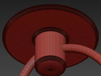 Gut Aussehende Ecke Draht Pendelleuchte 3D model