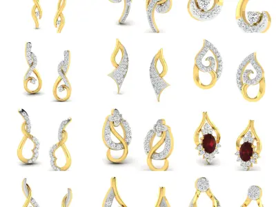 713  Model Of 3DM Earrings  3D print model