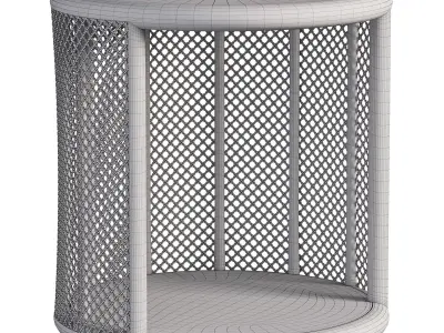 TARU SIDE TABLE by bakerfurniture 3D model