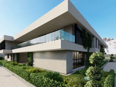 Casa Scene-villa-modern house 3D model 39