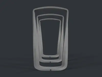 Bike Rack 23 PBR Game Ready Low-poly 3D model