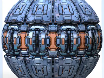 Sci-FI Seamless Texture Texture order