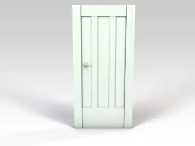 White door Free 3D model