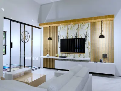 2 Floor Modern 3d House Design full Nice Interior 3D model