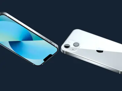  iPhone 13 Starlight Pro Scene Low-poly 3D model