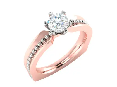 Women Ring  Render 3dm STL OBJ FBX Details 3D print model 380