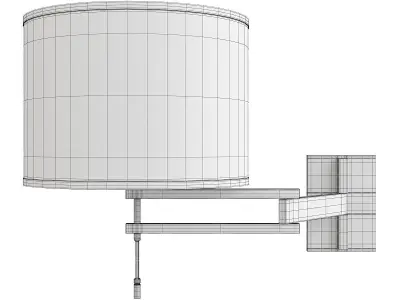 HOLLY HUNT Signature Swing Arm Sconce Low-poly 3D model