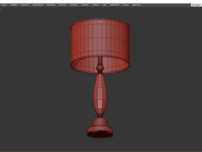 Uttermost Torlino Cut Crystal Lamp Low-poly 3D model
