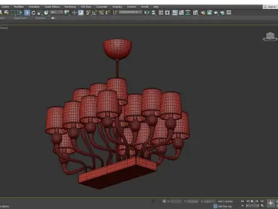 Bramante Chandelier Low-poly 3D model