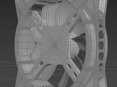 Corsair Pc Fan ql Low-poly 3D model