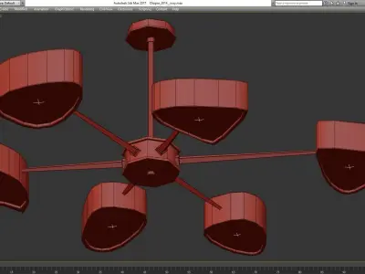 Wired Custom Lighting GK Concept low poly 3d model Low-poly 3D model