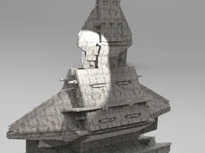 Ra Has Returned Sci-Fi City Tower 8 3D model