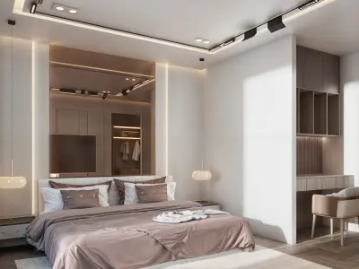 BEDROOM MODERN STYLE 3D model