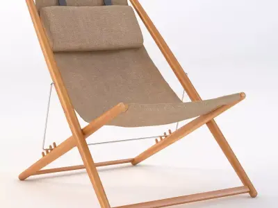 H55 sun lounge chair by Skargaarden 3D model