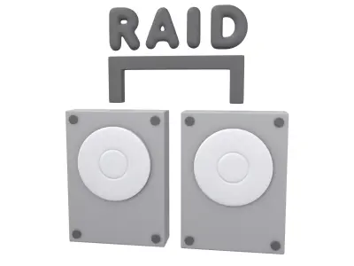 RAID Icon v1 001 Low-poly 3D model
