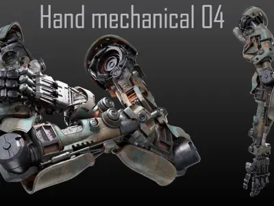 Hand mechanical 04 3D model