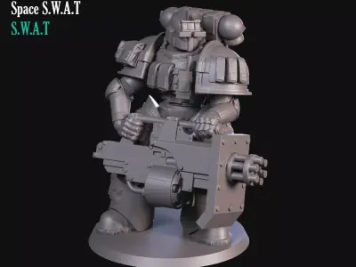 Sci fi Minigun 3D print model